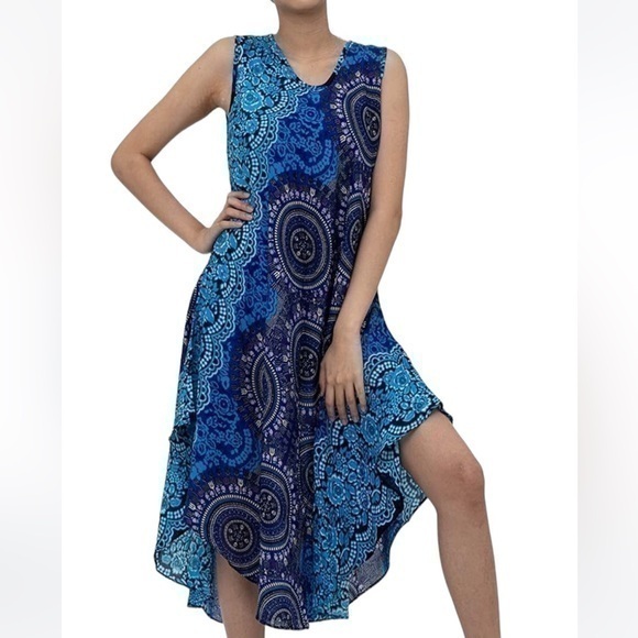 Absolutely stunning Dress in Blue (Midi) by B. - Picture 1 of 3